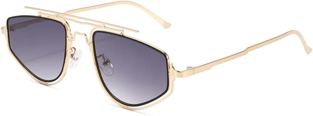 Солнцезащитные очки с защитой от УФ-излучения UV400 | Тонкая полуячеистая оправа в стиле панк | Линзы конфетных цветов | Для женщин и мужчин | Для занятий спортом на открытом воздухе и вождения DSVIGF, Golden Double Grey
Солнцезащитные очки с защитой от УФ-излучения UV400 | Тонкая полуячеистая оправа в стиле панк | Линзы конфетных цветов | Для женщин и мужчин | Для занятий спортом на открытом воздухе и вождения DSVIGF, Golden Double Grey