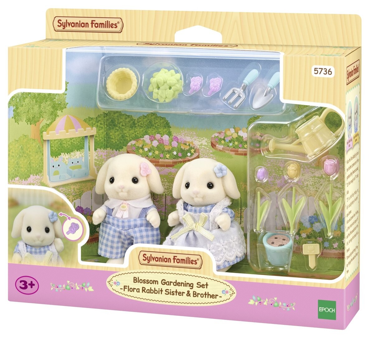 Epoch, Flora Rabbit Sylvanian Families 5736 цветочный набор с фигурками
Epoch, Flora Rabbit Sylvanian Families 5736 цветочный набор с фигурками