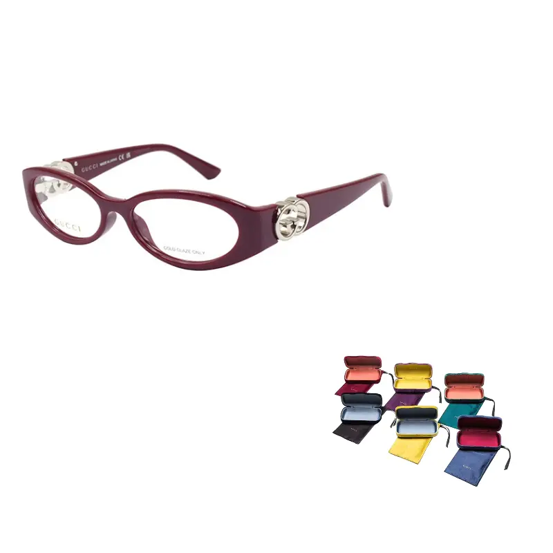 GUCCI Очки с овальной оправой, Dark Red
GUCCI Очки с овальной оправой, Dark Red