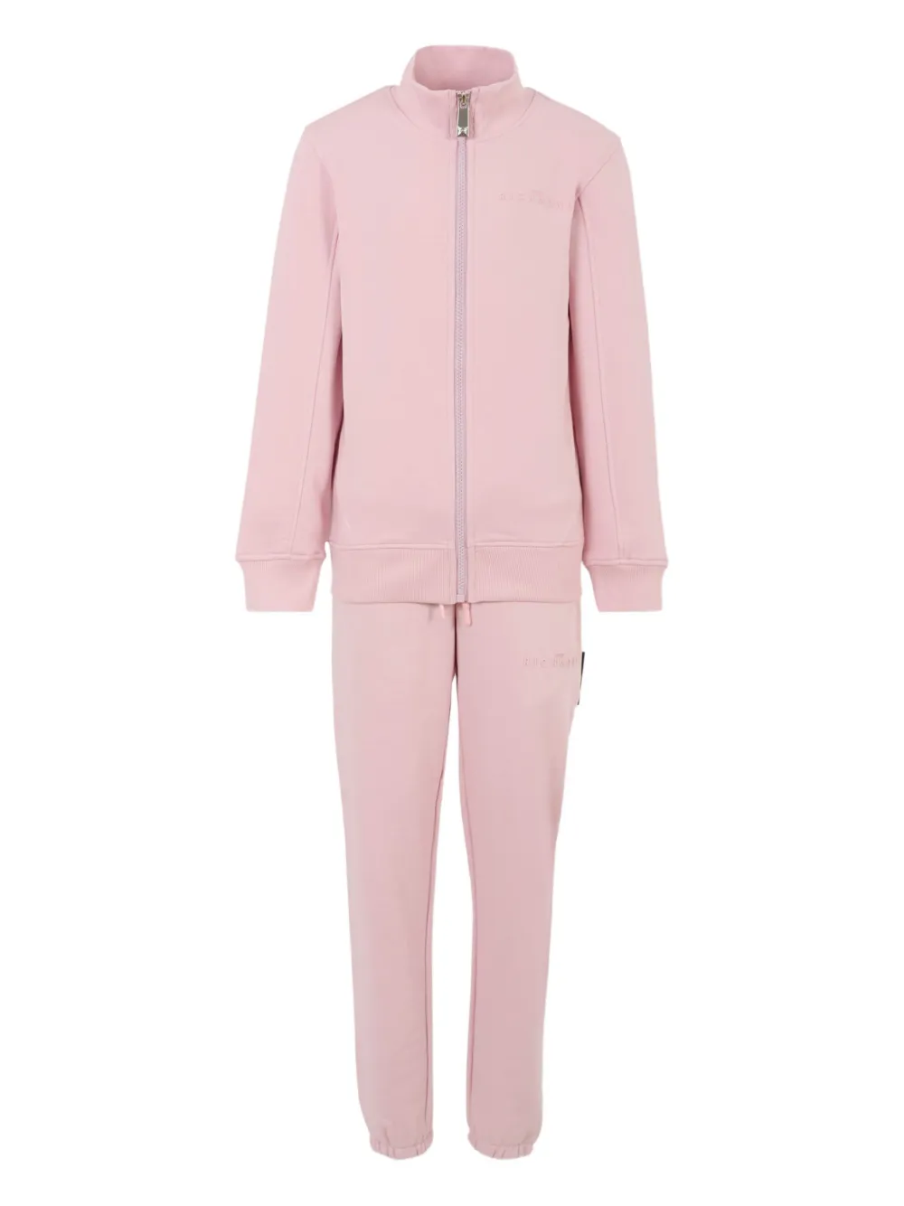 Спортивный костюм на молнии с логотипом John Richmond Junior, розовый 
Спортивный костюм на молнии с логотипом John Richmond Junior, розовый