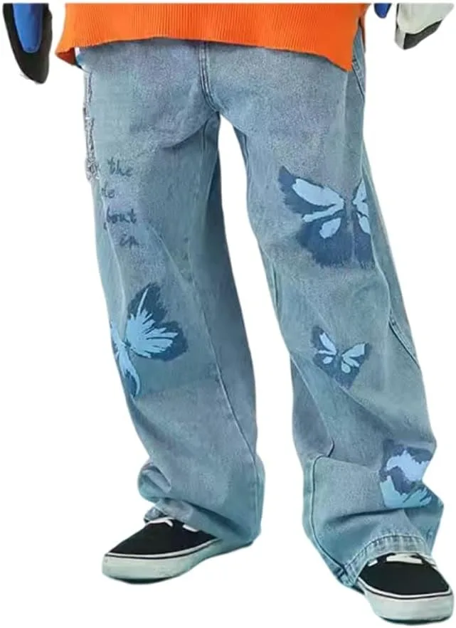 Джинсы с принтом бабочек, готические уличные хип-хоп, высокая талия, широкие MEOKIM
Джинсы с принтом бабочек, готические уличные хип-хоп, высокая талия, широкие MEOKIM