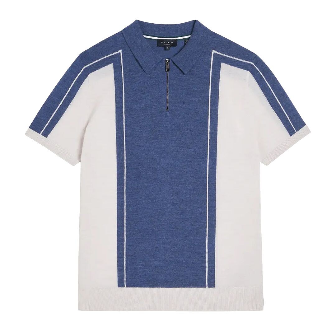 Jesty шерстяная рубашка-поло Ted Baker, синий
Jesty шерстяная рубашка-поло Ted Baker, синий