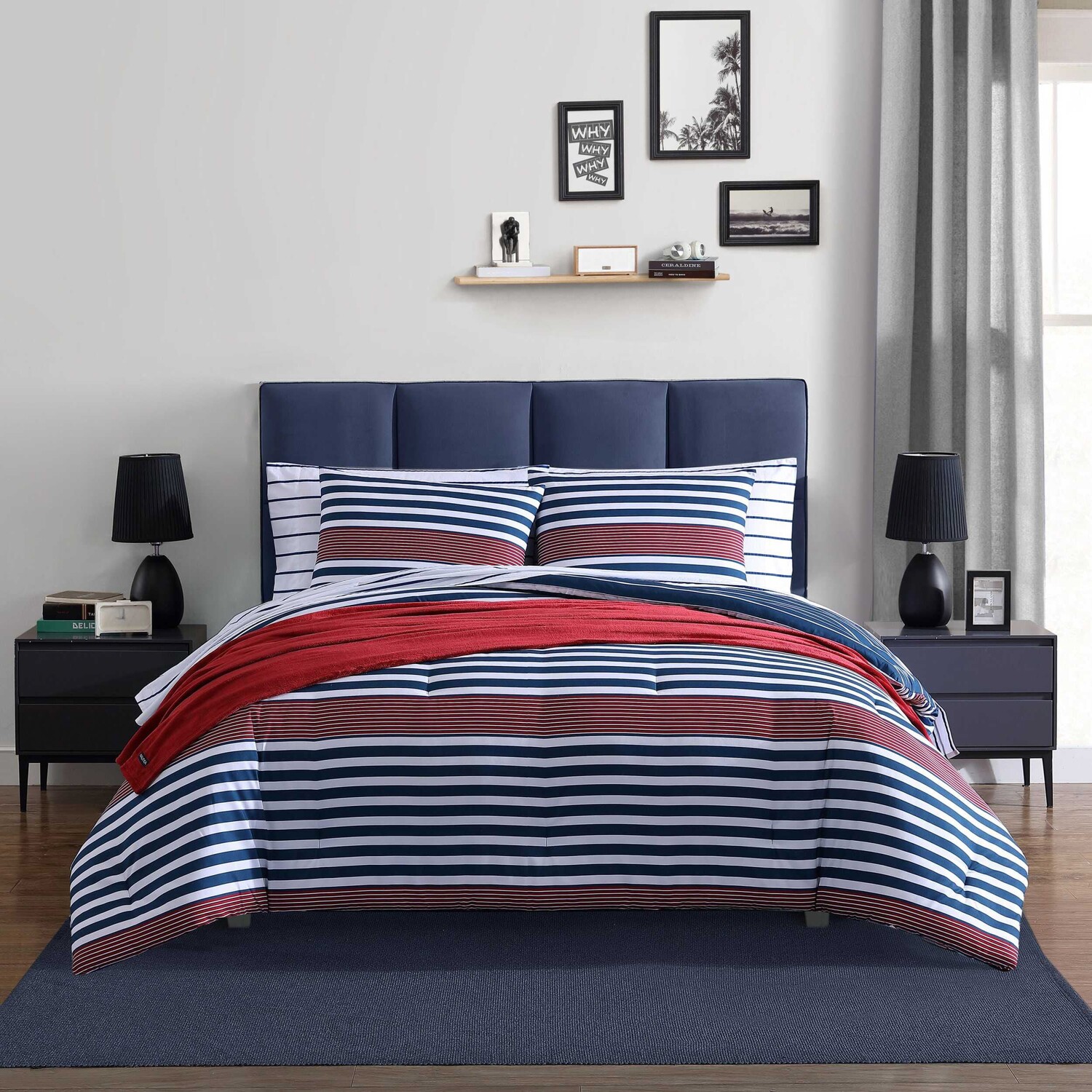 Темно-синее одеяло и накидка Nautica Kennedy Stripe Twin/Twin Xl, цвет Nrf Cobalt Wave
Темно-синее одеяло и накидка Nautica Kennedy Stripe Twin/Twin Xl, цвет Nrf Cobalt Wave