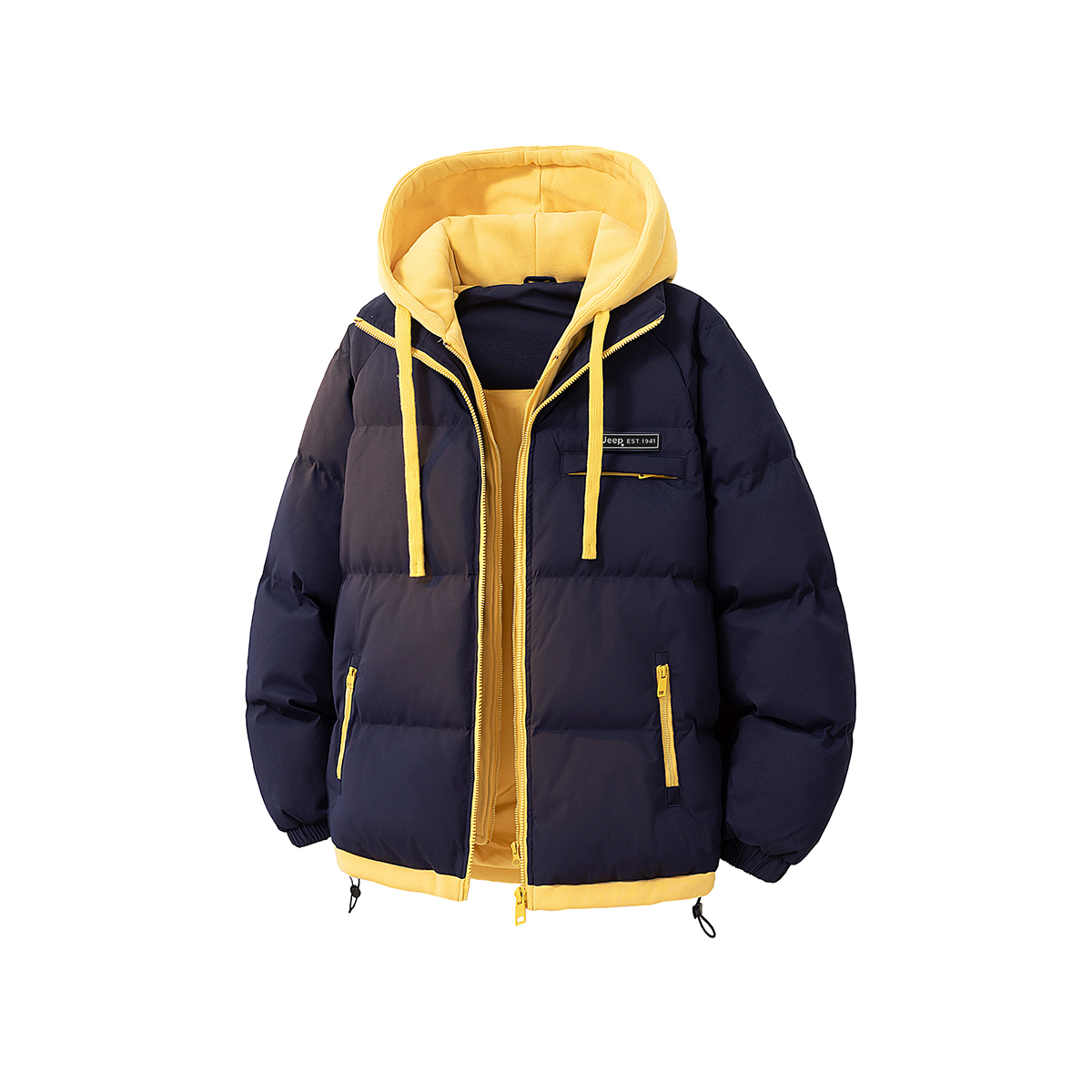 Мужская пуховая куртка с капюшоном, утепленные Jeep, темно-синий 041
Мужская пуховая куртка с капюшоном, утепленные Jeep, темно-синий 041