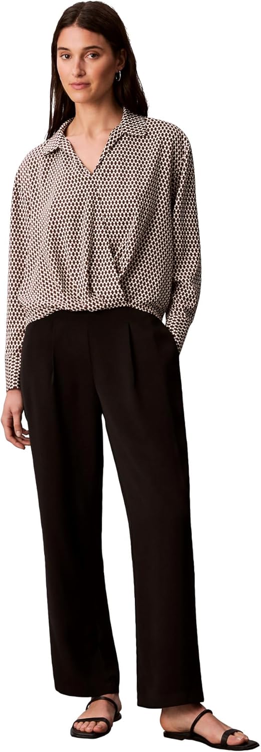 Женские креповые брюки Calvin Klein Wide Leg, Black
Женские креповые брюки Calvin Klein Wide Leg, Black