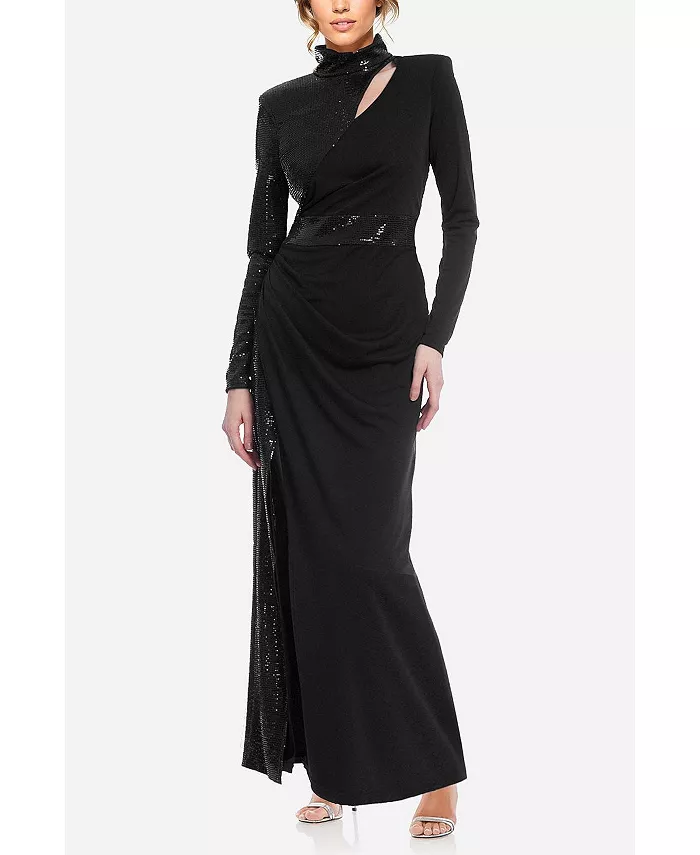 Женское элегантное платье Bridgette с высоким воротом и пайетками One33 Social, черный
Женское элегантное платье Bridgette с высоким воротом и пайетками One33 Social, черный