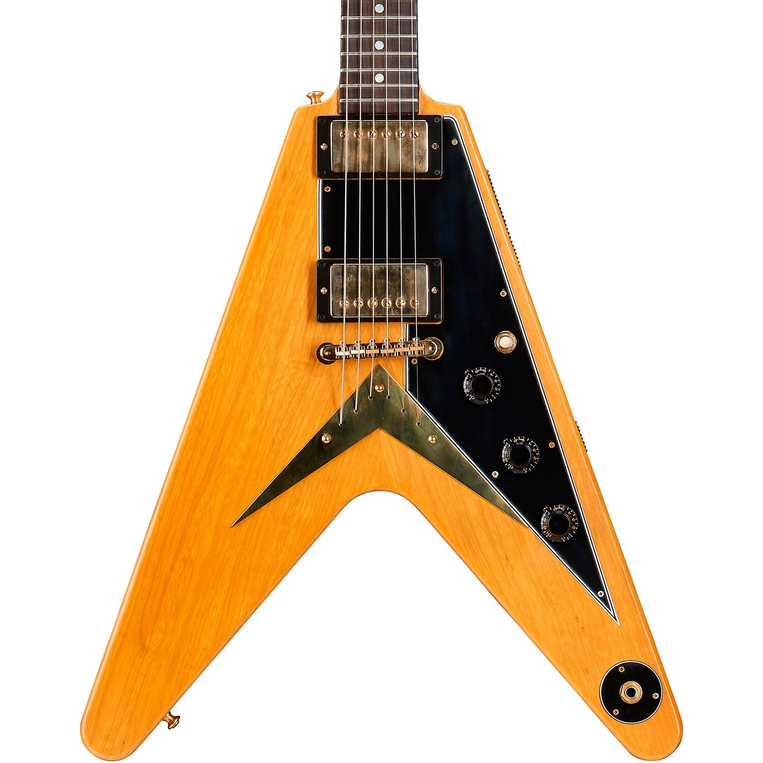 Электрогитара Gibson Custom 1958 Korina Flying V Black Pickguard, натуральный
Электрогитара Gibson Custom 1958 Korina Flying V Black Pickguard, натуральный