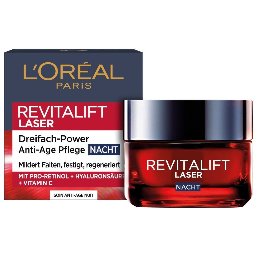 Ночной крем revitalift laser dreifach-power anti-age Loreal Paris, объем 50 мл
Ночной крем revitalift laser dreifach-power anti-age Loreal Paris, объем 50 мл