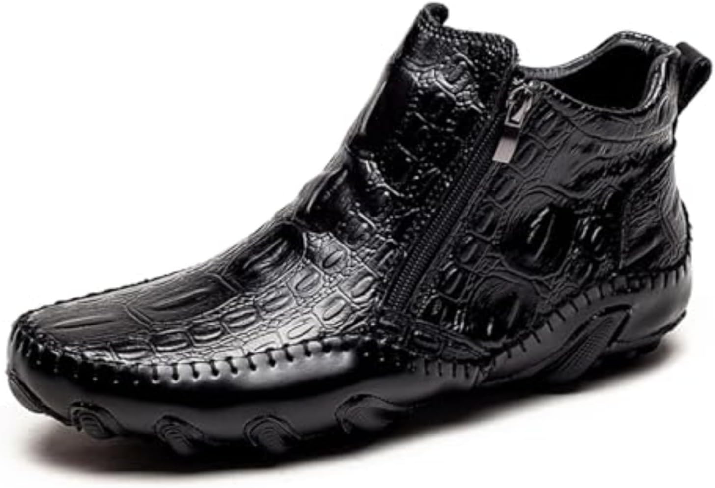 Мужские ботинки на шнуровке с боковой молнией из лакированной кожи Zzyyzzyy, черный
Мужские ботинки на шнуровке с боковой молнией из лакированной кожи Zzyyzzyy, черный