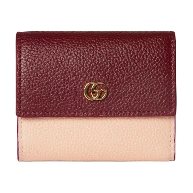 GUCCI Миниатюрный кожаный кошелёк GG Marmont для женщин в красно-розовом цвете
GUCCI Миниатюрный кожаный кошелёк GG Marmont для женщин в красно-розовом цвете