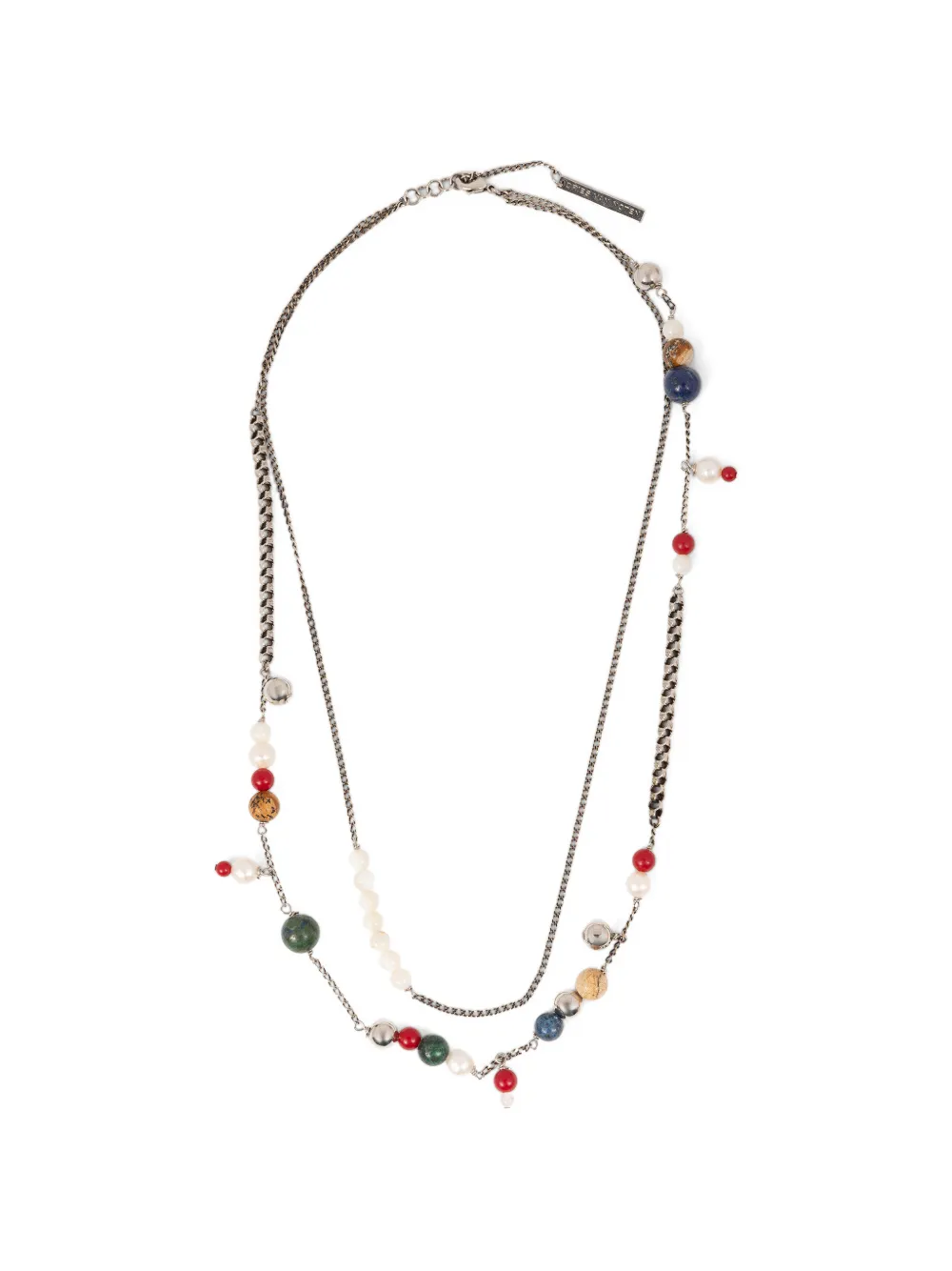 Двойная цепочка на шею Dries Van Noten, серебряный
Двойная цепочка на шею Dries Van Noten, серебряный