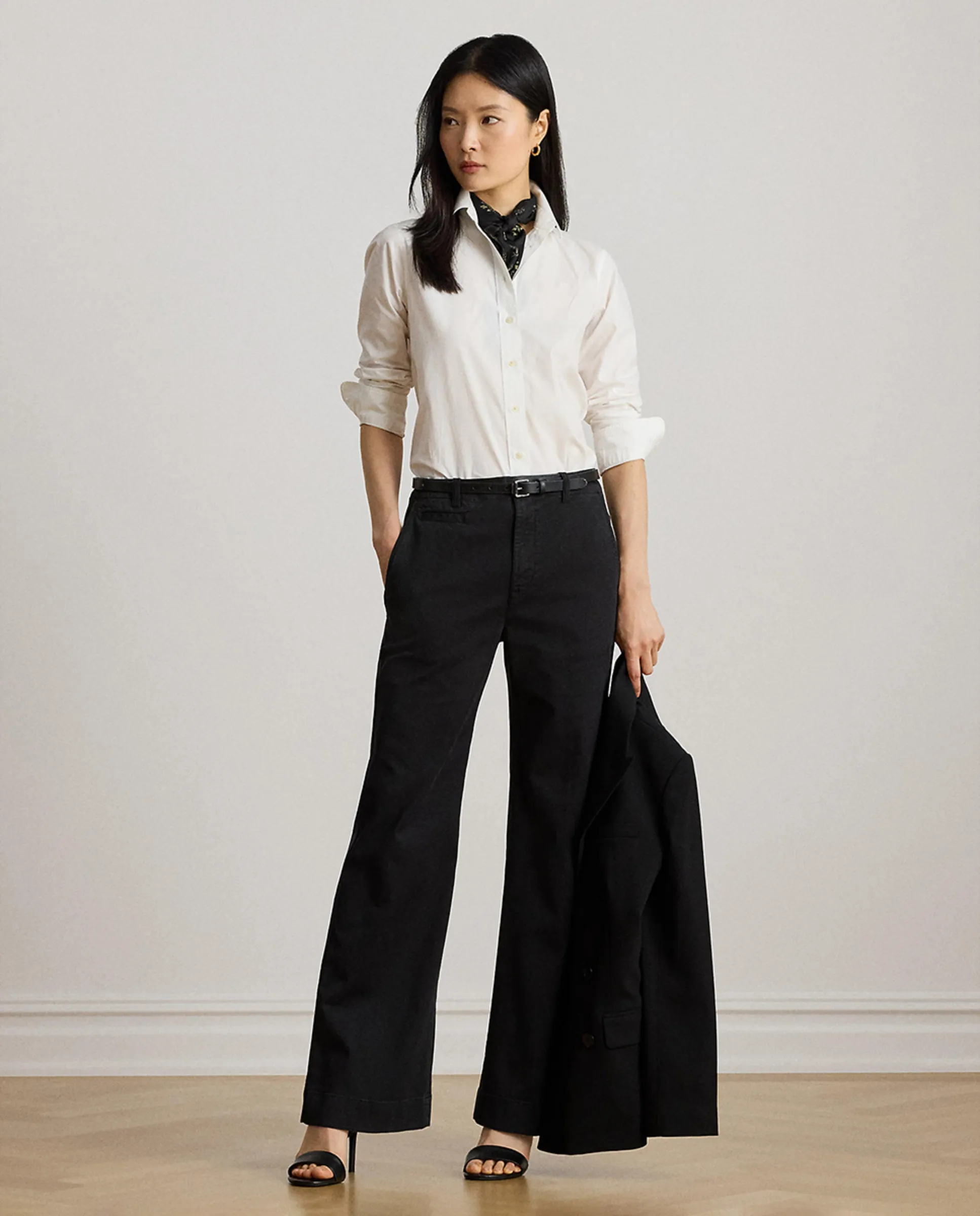 Женские прямые брюки из эластичного хлопка Lauren Ralph Lauren, черный
Женские прямые брюки из эластичного хлопка Lauren Ralph Lauren, черный