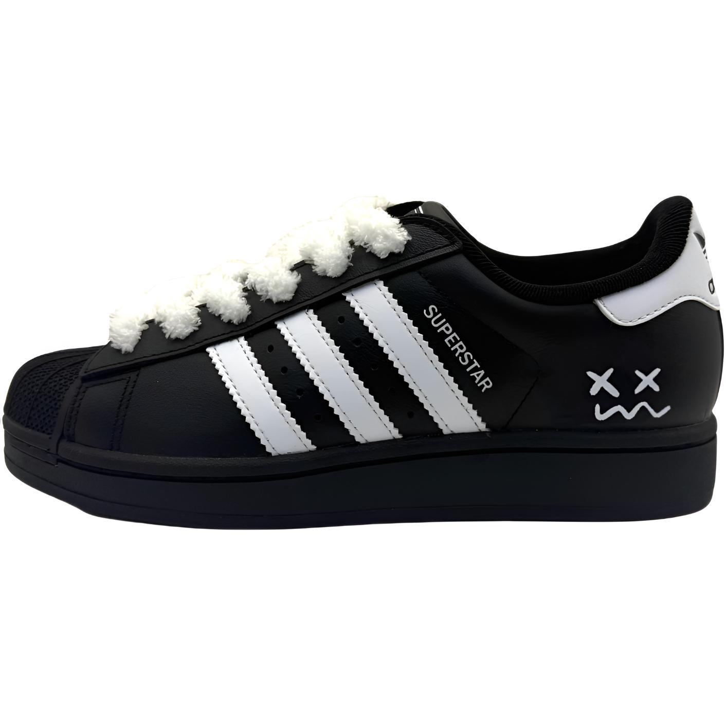 Adidas Originals Superstar 2 Black Qiu Zhong устойчивые к истиранию низкие детские скейтбординговые кроссовки White Unisex
Adidas Originals Superstar 2 Black Qiu Zhong устойчивые к истиранию низкие детские скейтбординговые кроссовки White Unisex