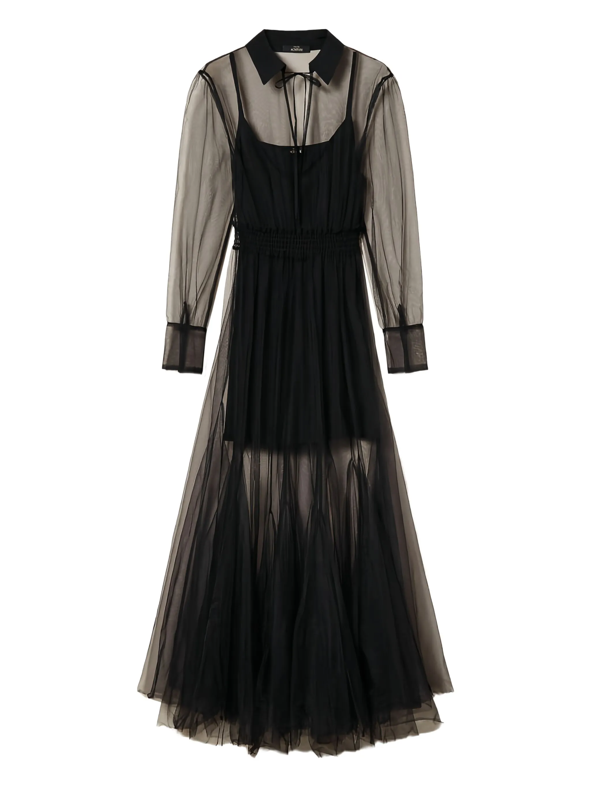 Платье миди с длинными рукавами Twinset, черный
Платье миди с длинными рукавами Twinset, черный