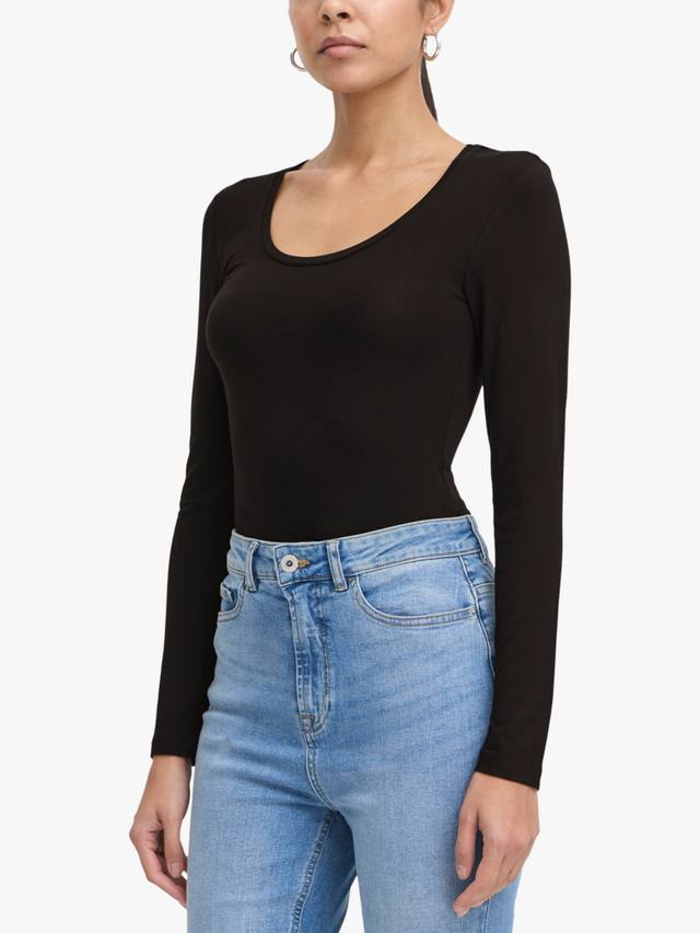 Топ с длинными рукавами и круглым вырезом Zola ICHI, Black
Топ с длинными рукавами и круглым вырезом Zola ICHI, Black