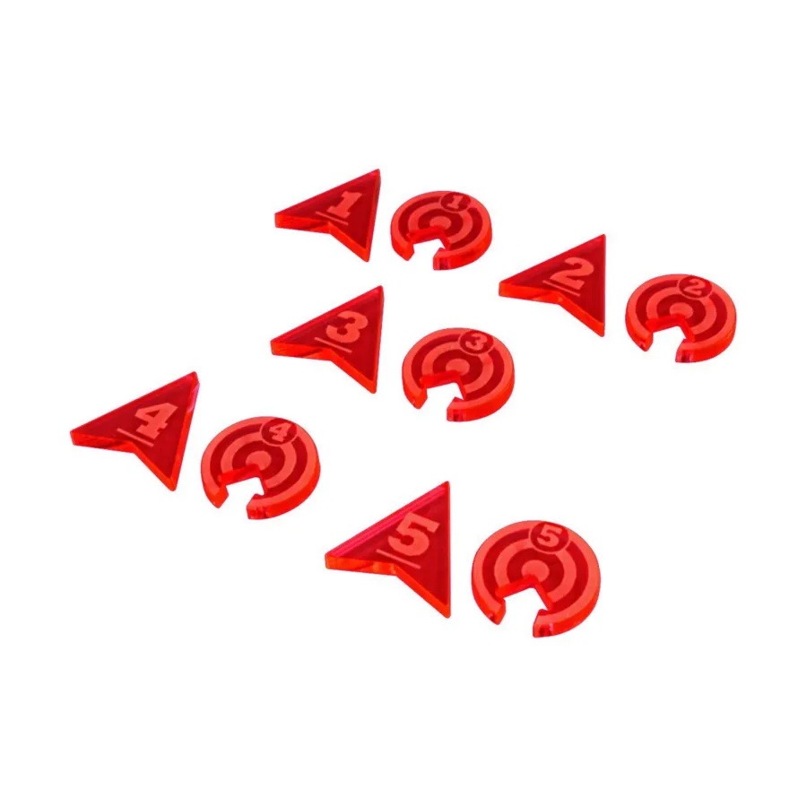 Набор маркированных жетонов № 1–5 — флуоресцентно-розовый, Tokens and Templates - D&D 5e (Litko Aerosystems)
Набор маркированных жетонов № 1–5 — флуоресцентно-розовый, Tokens and Templates - D&D 5e (Litko Aerosystems)