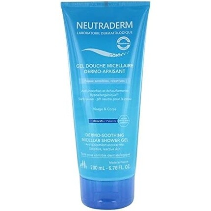 Успокаивающий мицеллярный гель для душа 200 мл, Neutraderm
Успокаивающий мицеллярный гель для душа 200 мл, Neutraderm