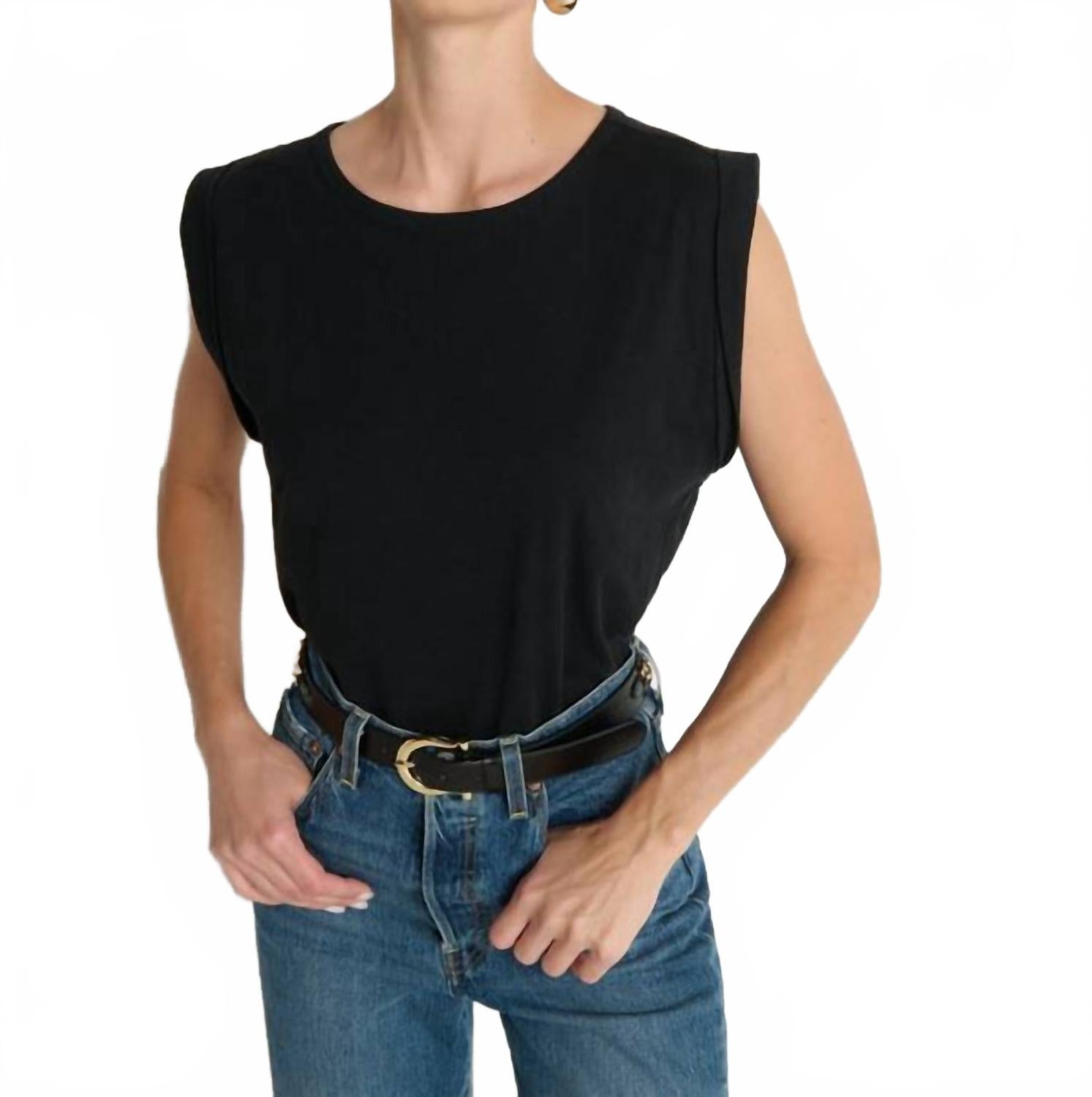 Nation LTD Майка Janis Rolled Muscle Tank Top, цвет черный
Nation LTD Майка Janis Rolled Muscle Tank Top, цвет черный