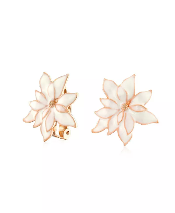 Крупная эффектная брошь-клипса в виде пуансеттии, комплект из белых и красных эмалевых украшений Bling Jewelry, rose
Крупная эффектная брошь-клипса в виде пуансеттии, комплект из белых и красных эмалевых украшений Bling Jewelry, rose