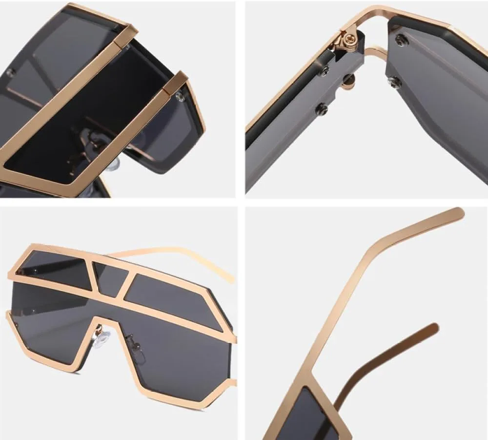 Женские солнцезащитные очки без оправы из сплава, модные очки большого размера, цельные очки для мужчин, ретро-стиль, черные и коричневые цвета WNCKSQ, C5gold-red
Женские солнцезащитные очки без оправы из сплава, модные очки большого размера, цельные очки для мужчин, ретро-стиль, черные и коричневые цвета WNCKSQ, C5gold-red