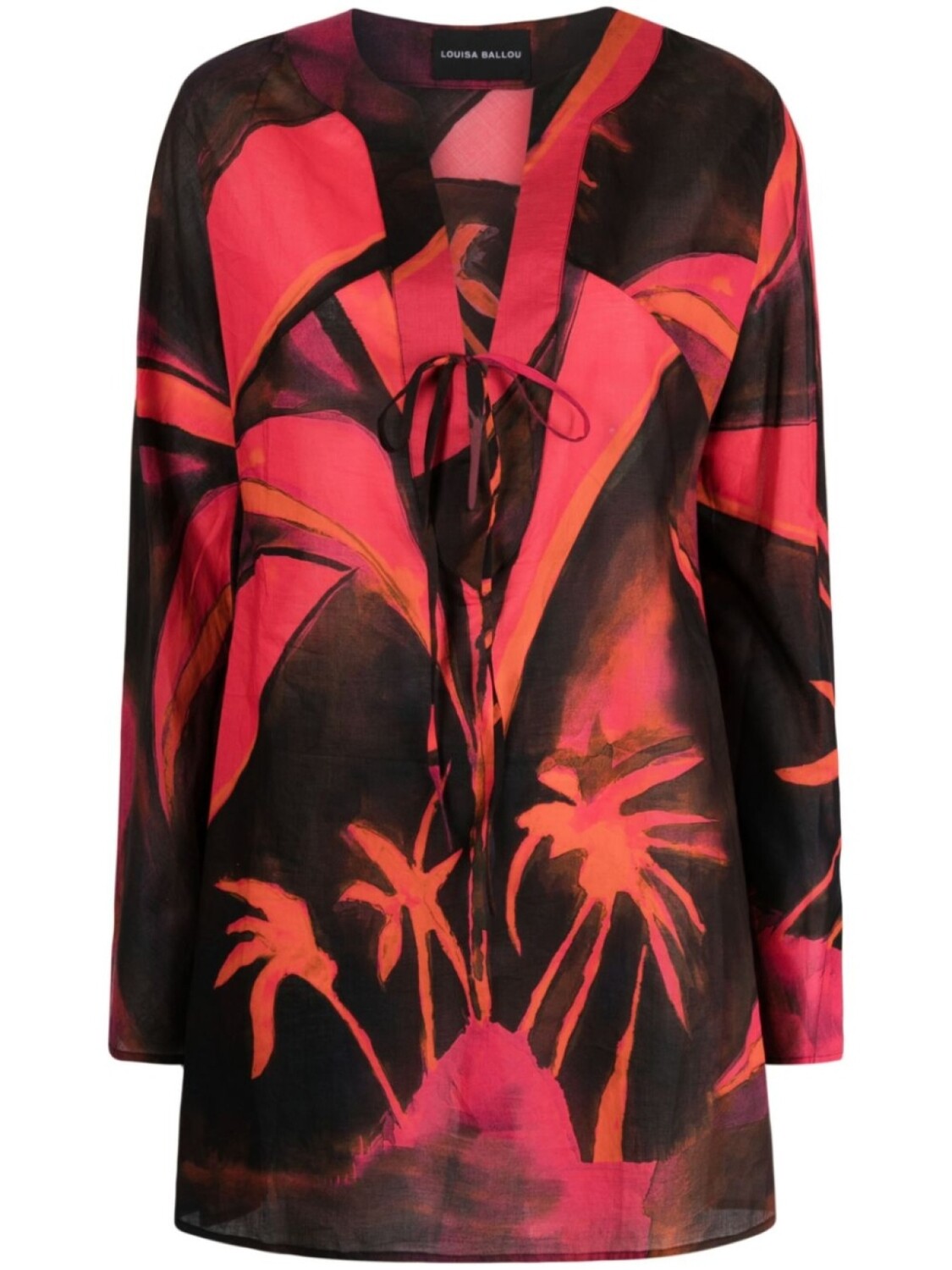 Louisa Ballou пляжное платье с цветочным принтом, красный
Louisa Ballou пляжное платье с цветочным принтом, красный