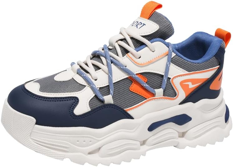 Мужские стильные кроссовки Hhhchpm на шнуровке с толстой подошвой- удобные и противоскользящие, подходят для активного отдыха в любое время года, синий
Мужские стильные кроссовки Hhhchpm на шнуровке с толстой подошвой- удобные и противоскользящие, подходят для активного отдыха в любое время года, синий