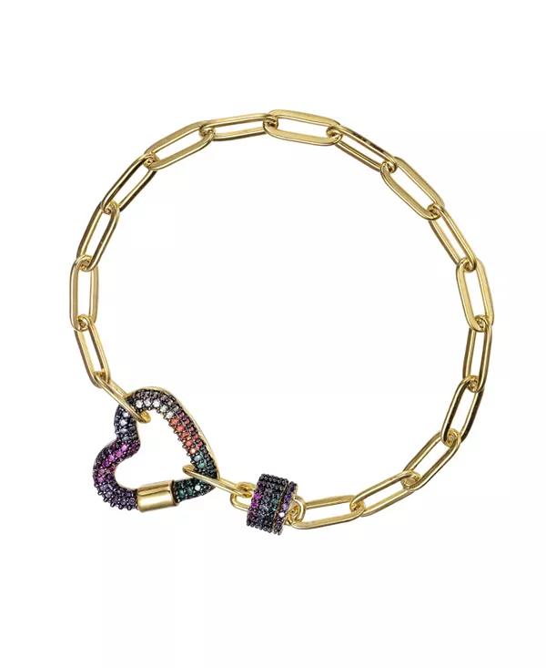 Браслет-Цепочка в форме сердца с кубическим цирконием из 14-каратного золота и черного покрытия для детей и подростков Gigi Girl Gigigirl, gold
Браслет-Цепочка в форме сердца с кубическим цирконием из 14-каратного золота и черного покрытия для детей и подростков Gigi Girl Gigigirl, gold