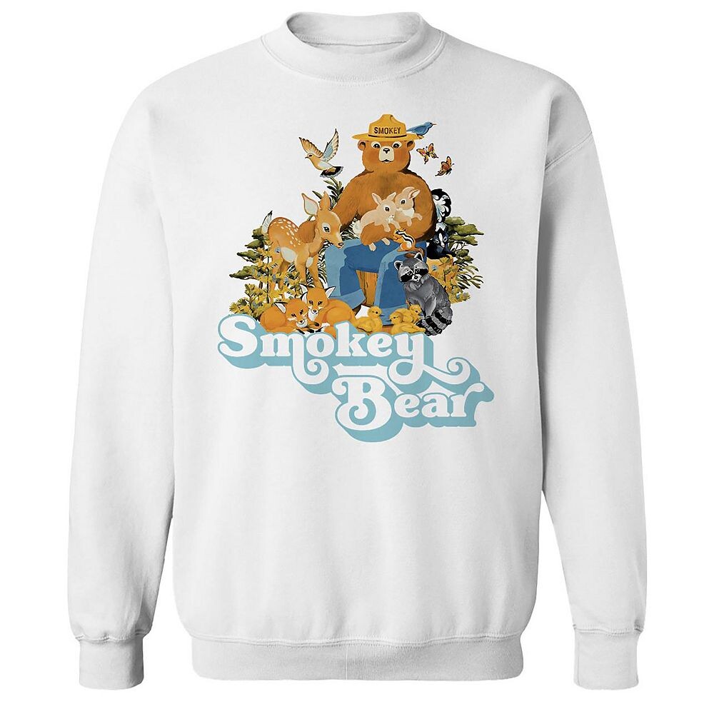 Мужской флис с рисунком Smokey Bear в стиле ретро и выцветанием Licensed Character, белый
Мужской флис с рисунком Smokey Bear в стиле ретро и выцветанием Licensed Character, белый