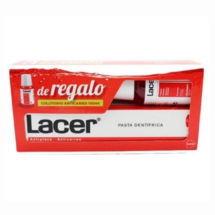 Набор зубной пасты и ополаскивателя для рта 0,5 мл, Lacer
Набор зубной пасты и ополаскивателя для рта 0,5 мл, Lacer