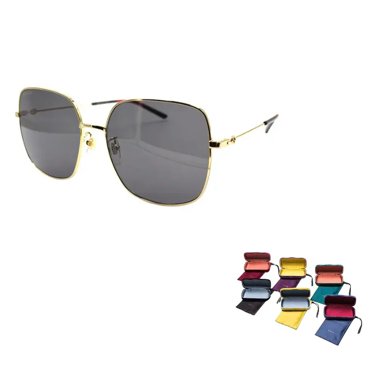 GUCCI Металлические квадратные солнцезащитные очки женские Gold, Gold/Dark Gray
GUCCI Металлические квадратные солнцезащитные очки женские Gold, Gold/Dark Gray