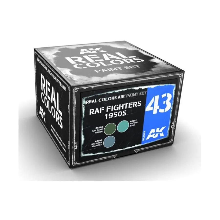 Истребители Королевских ВВС 1950-х годов, Paint - Real Color Sets (AK-Interactive)
Истребители Королевских ВВС 1950-х годов, Paint - Real Color Sets (AK-Interactive)