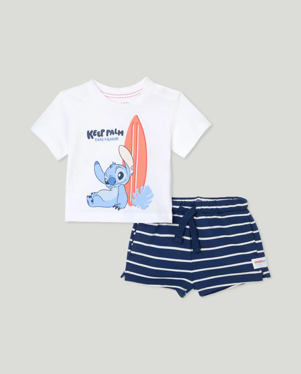 Комплект из двух частей, состоящий из бермудских шорт и футболки Lilo & Stitch baby boy Baby El Corte Inglés, синий
Комплект из двух частей, состоящий из бермудских шорт и футболки Lilo & Stitch baby boy Baby El Corte Inglés, синий