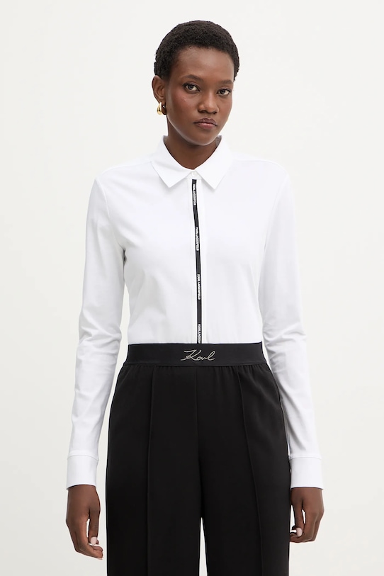 Хлопковая рубашка Karl Lagerfeld, белый
Хлопковая рубашка Karl Lagerfeld, белый