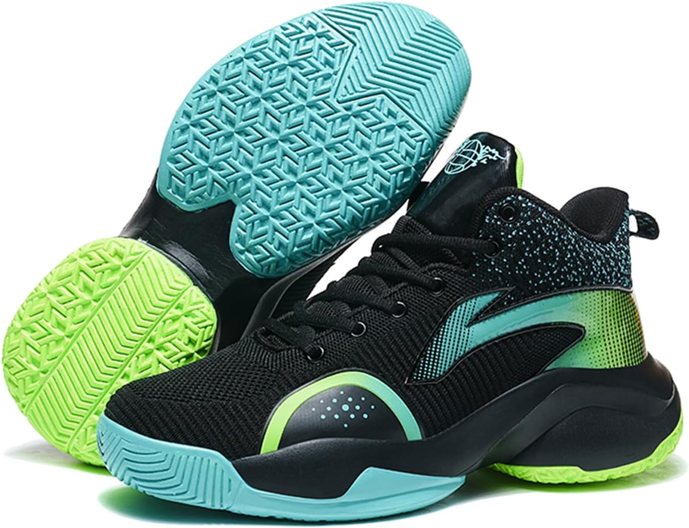 Мужские баскетбольные кроссовки высокие с нескользящей подошвой, амортизирующие, с широкой подошвой, дышащие с сеткой, на шнуровке, модные спортивные кроссовки, подходящие для учебы, повседневной носки и велоспорта Qaoterod, черный
Мужские баскетбольные кроссовки высокие с нескользящей подошвой, амортизирующие, с широкой подошвой, дышащие с сеткой, на шнуровке, модные спортивные кроссовки, подходящие для учебы, повседневной носки и велоспорта Qaoterod, черный