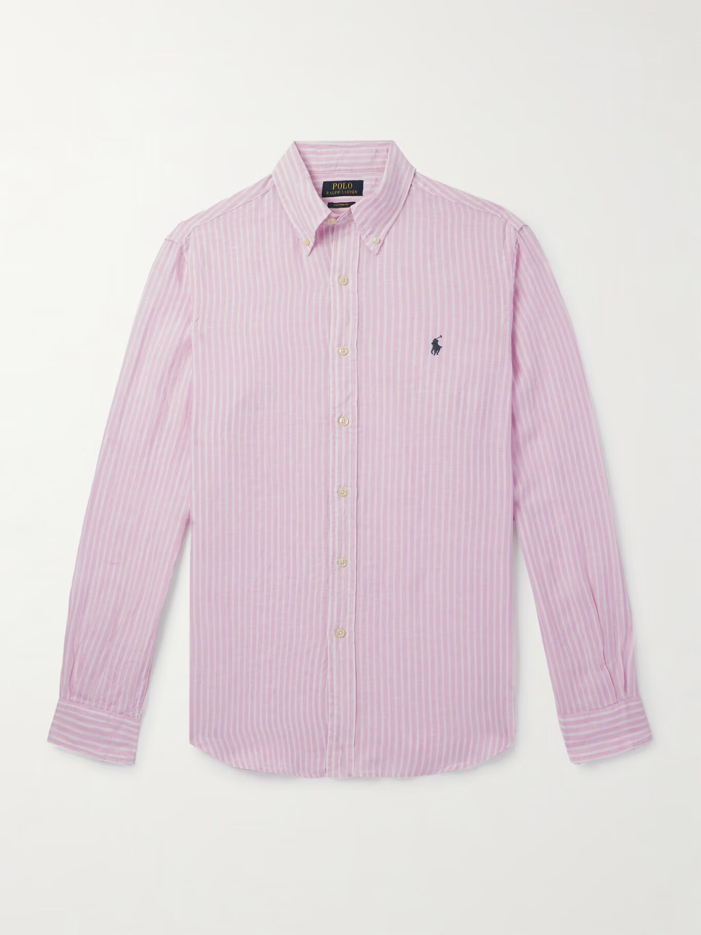 Полосатая льняная рубашка с застежкой на пуговицы и вышитым логотипом POLO RALPH LAUREN, розовый
Полосатая льняная рубашка с застежкой на пуговицы и вышитым логотипом POLO RALPH LAUREN, розовый