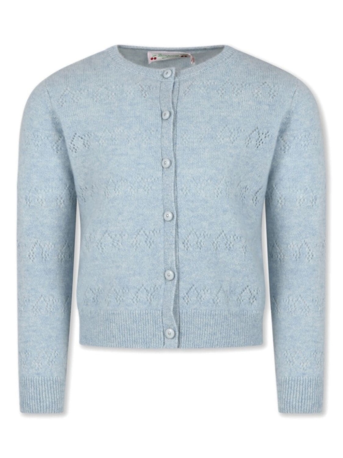 Bonpoint кардиган из кашемира ажурной вязки, синий
Bonpoint кардиган из кашемира ажурной вязки, синий