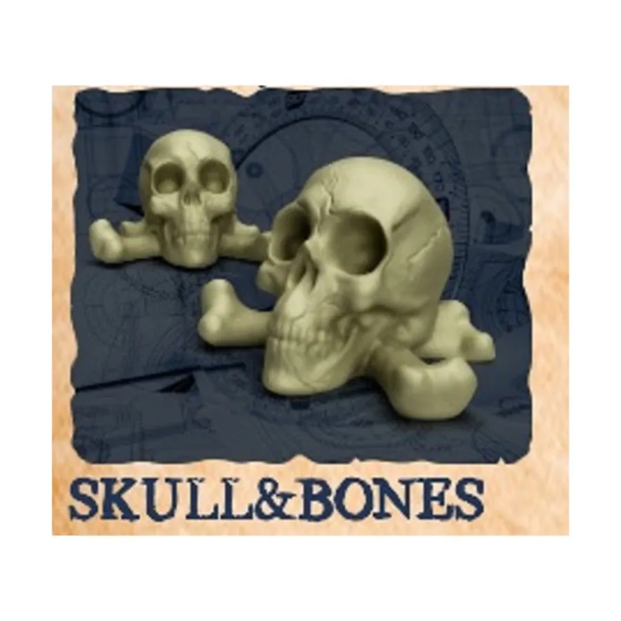 Раскрашенные пластиковые жетоны ресурсов — череп и кости, Gaming Accessories (Imperial Publishing)
Раскрашенные пластиковые жетоны ресурсов — череп и кости, Gaming Accessories (Imperial Publishing)