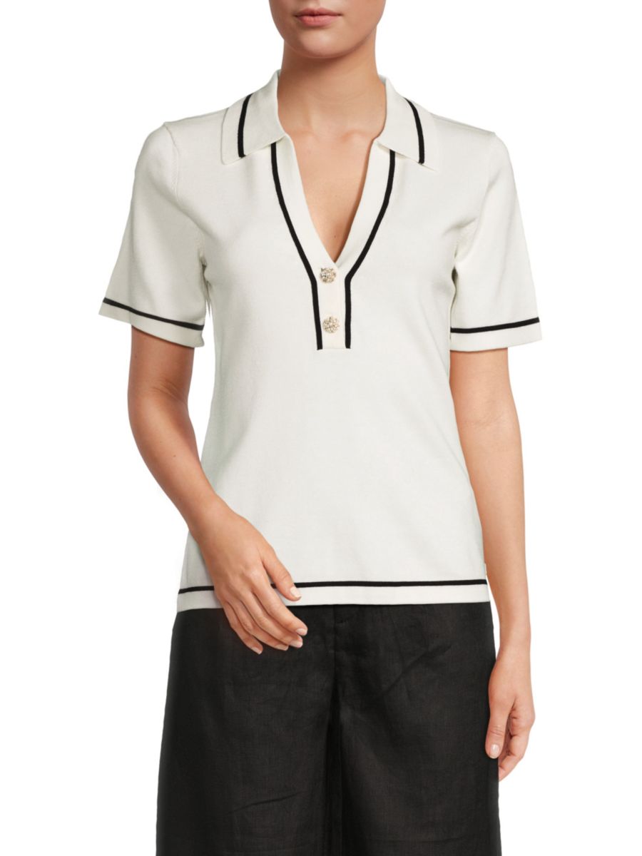 Поло с наконечниками Karl Lagerfeld Paris, мягкий белый
Поло с наконечниками Karl Lagerfeld Paris, мягкий белый