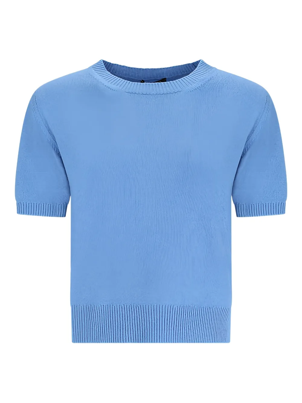 Вязаный топ с круглым вырезом и короткими рукавами Canessa, синий
Вязаный топ с круглым вырезом и короткими рукавами Canessa, синий