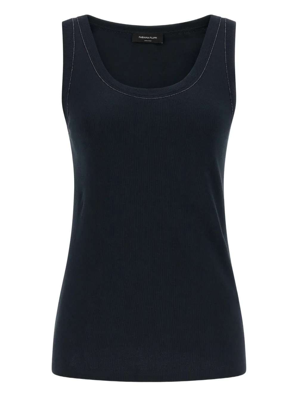 Топ с круглым вырезом и украшением в виде драгоценностей Fabiana Filippi, синий
Топ с круглым вырезом и украшением в виде драгоценностей Fabiana Filippi, синий