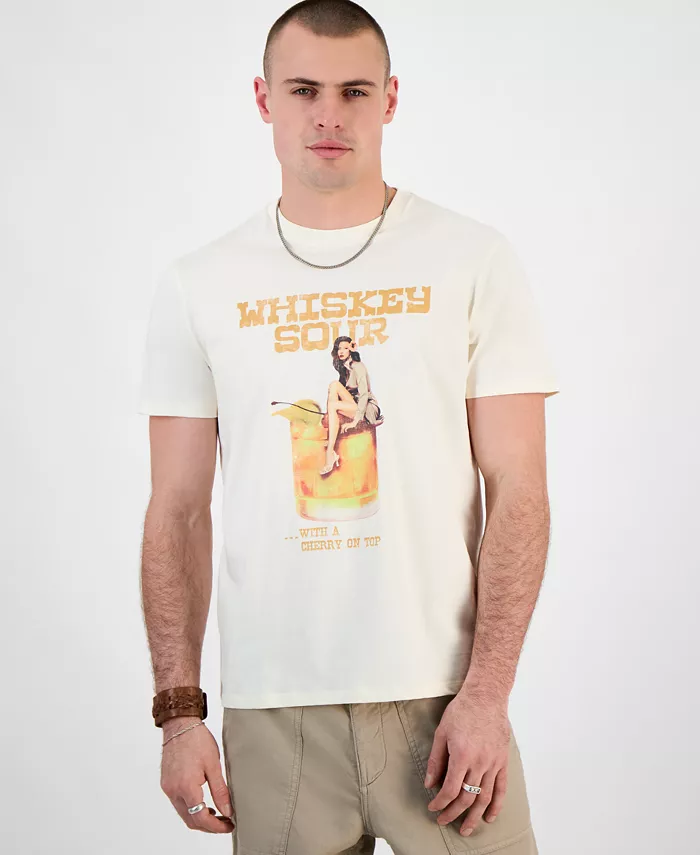 Мужская футболка классического кроя с принтом GUESS, коричневый
Мужская футболка классического кроя с принтом GUESS, коричневый