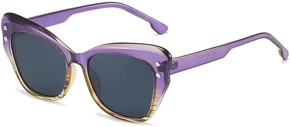 Женские солнцезащитные очки «кошачий глаз» в винтажном стиле с бабочками, роскошные женские солнцезащитные очки с защитой от УФ-излучения UV400 TVTBBVV, Purple
Женские солнцезащитные очки «кошачий глаз» в винтажном стиле с бабочками, роскошные женские солнцезащитные очки с защитой от УФ-излучения UV400 TVTBBVV, Purple