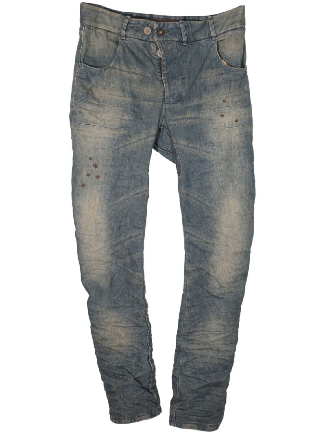 Boris Bidjan Saberi джинсы slim fit средней посадки, синий
Boris Bidjan Saberi джинсы slim fit средней посадки, синий