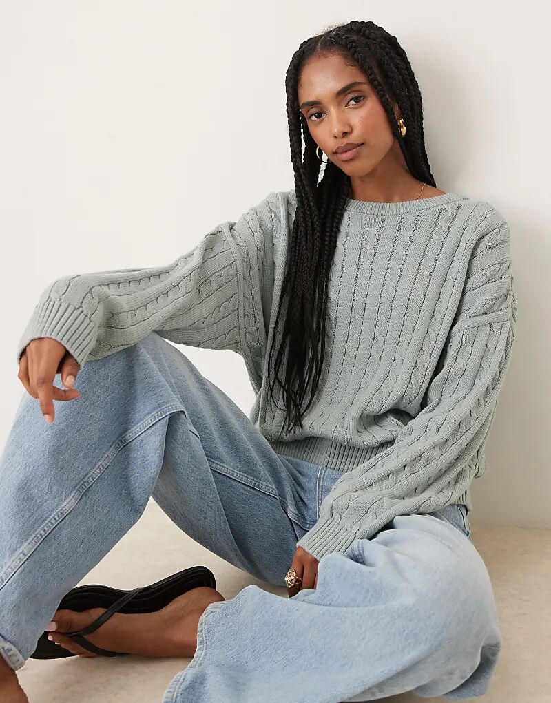 Свитер с круглым вырезом Cotton On Cotton зеленого цвета Cotton On
Свитер с круглым вырезом Cotton On Cotton зеленого цвета Cotton On