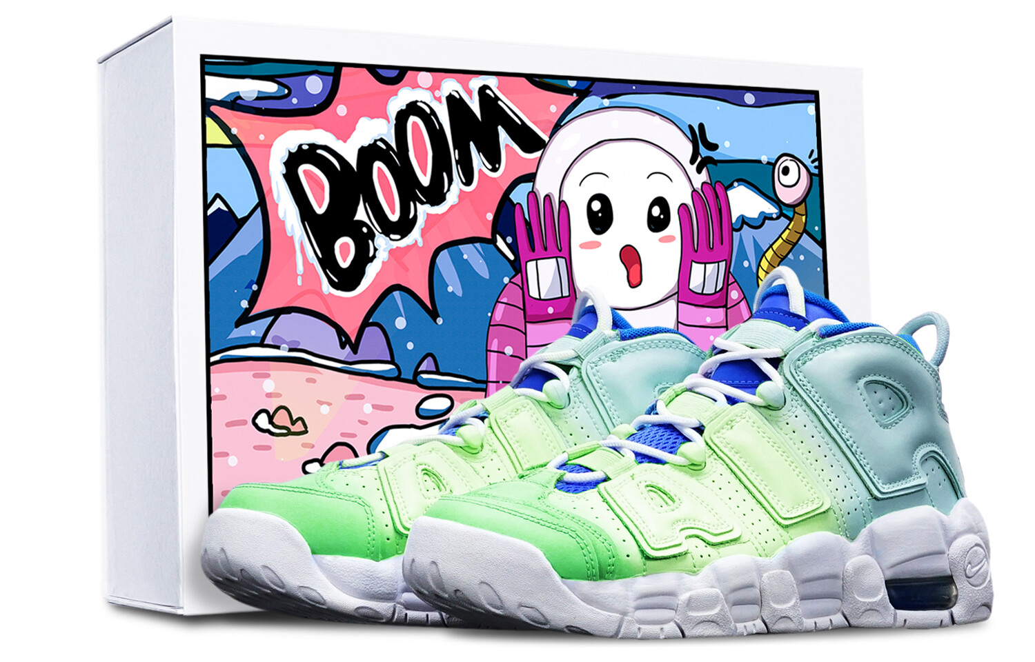 Кроссовки Nike Air More Uptempo Vintage Basketball Shoes Women's High-Top Green Blue/White
Кроссовки Nike Air More Uptempo Vintage Basketball Shoes Women's High-Top Green Blue/White