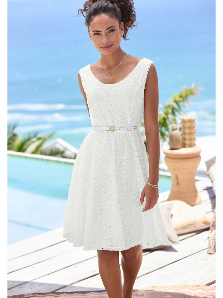 Короткое платье LASCANA, белый
Короткое платье LASCANA, белый