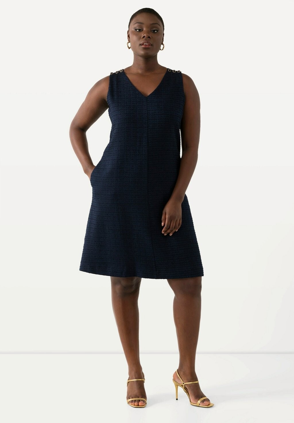 Дневное платье Ulla Popken, темно-синий
Дневное платье Ulla Popken, темно-синий