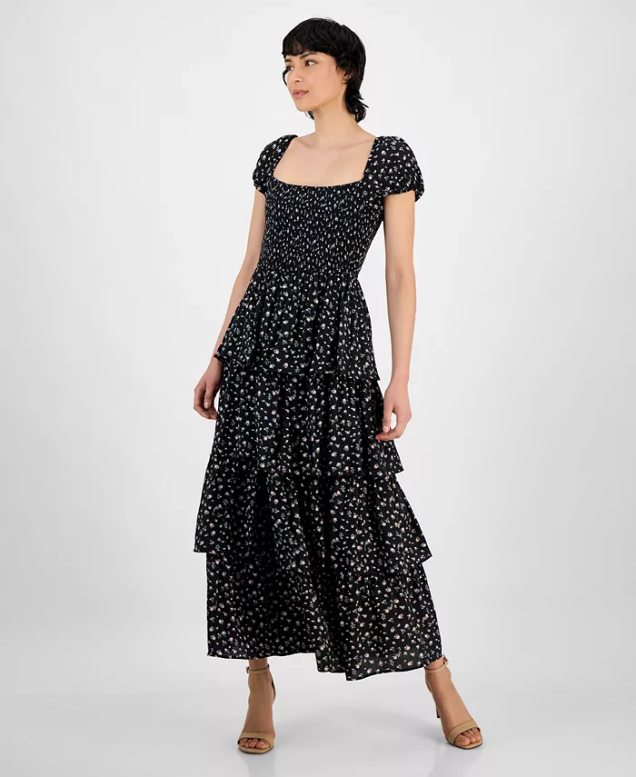 Женское макси-платье со сборками и рюшами по подолу And Now This, мультиколор
Женское макси-платье со сборками и рюшами по подолу And Now This, мультиколор