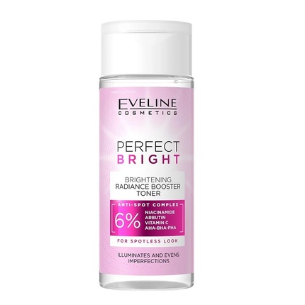 Perfect Bright Осветляющий тоник для лица, усиливающий сияние 150 мл Eveline
Perfect Bright Осветляющий тоник для лица, усиливающий сияние 150 мл Eveline
