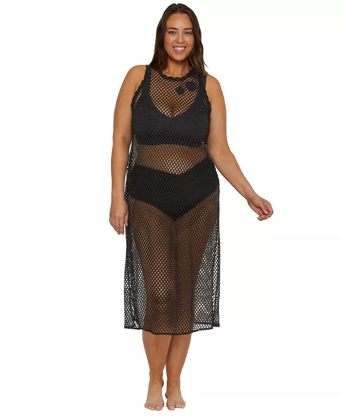 Женское вязаное крючком платье-накидка «Castaway Island» Becca ETC, черный
Женское вязаное крючком платье-накидка «Castaway Island» Becca ETC, черный